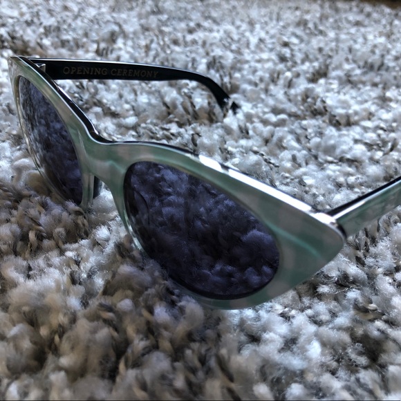 Opening Ceremony Cat Eye Gingham Sunglasses - Picture 2 of 3